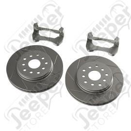 JK: Front Performance Big Rotor Kit w/ Slotted Rotors – 5x5” & 5x5.5”