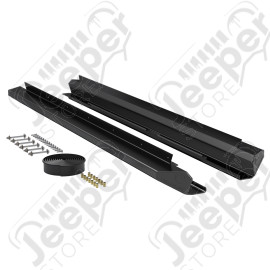 JK 4dr: RockGuard Aluminum Rock Slider Kit – Powder Coat
