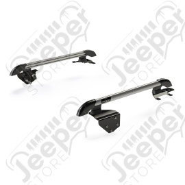 JK 2dr: Nebo Roof Rack Main Rail Kit – Silver