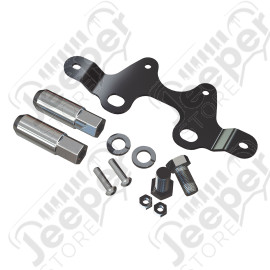 JK: Alpha License Plate & 3rd Brake Light Mount Kit w/ Lug Nuts
