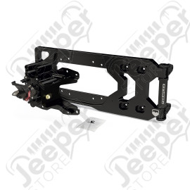 JL: Alpha HD Hinged Spare Tire Carrier & Adjustable Spare Tire Mount Kit (5x5”)