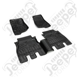 JL 4dr: All-Weather Floor Liner Kit – Front & Rear