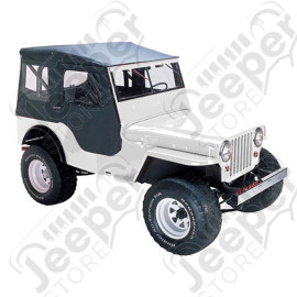 Bâche "Tigertop" - Couleur : Black Crush - Jeep CJ3B (53 - 64) - Bâche Bestop