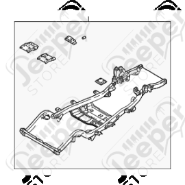 Châssis nu 4.0L essence pour Jeep Wrangler TJ