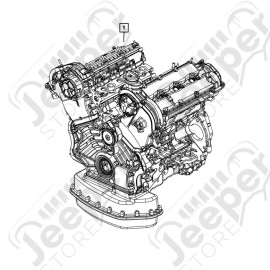 Moteur nu 3.0L CRD V6 (VM) 250 chevaux - Jeep Grand Cherokee WL / WK2 - 05158050AI / 5158050AI / 5158050AH / 05158050AH