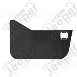 Panneaux de porte extérieur avant acier noir (la paire) Jeep Wrangler JK et JK Unlimited (2 et 4 portes)