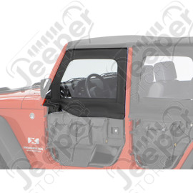 Kit de fenêtres amovible pour demi portes tubulaires avant Jeep Wrangler JK
