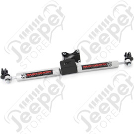 Double amortisseur de direction renforcé Rough Country (vue assemblée) - Jeep Grand Cherokee WJ - RC87496