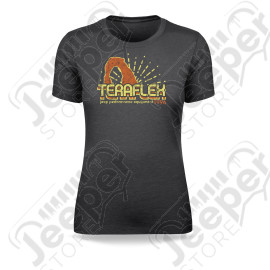 Women’s TeraFlex Arches T-Shirt w/ Retro Moab Arches Graphic – Large