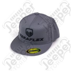TeraFlex FlexFit Flat Visor Hat – Dark Gray/Black – Large/X-Large