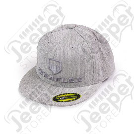 TeraFlex FlexFit Flat Visor Hat – Heather Gray/Silver – Large/X-Large