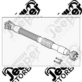 Arbre arrière avec joint homocinétique et croisillon moteur 2.8L CRD avec boite manuelle NSG370 - Jeep Wrangler JK Unlimited Rubicon (4 portes) - 52853346AD