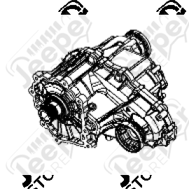 Boite de transfert MP3023 (2 rapports) pour Jeep Grand Cherokee WK2 - RL853665AF / 52853665AG