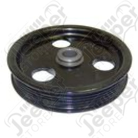 Poulie de direction assistée 2.5L et 4.0L essence, (courroie plate - 135mm - 6 gorges) Jeep Cherokee XJ