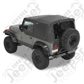 Bâche complète "Supertop NX" avec fenêtres teintées, couleur: Black Denim pour Jeep Wrangler YJ