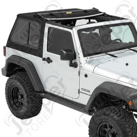 Bâche complète "Supertop NX" avec fenêtres teintées, couleur: Black Denim pour Jeep Wrangler YJ