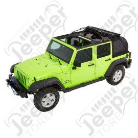 Bache Trektop Glide - Couleur : Black Diamond - Tissu : Vinyl - Jeep Wrangler JK Unlimited (4 portes)