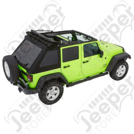 Bache Trektop Glide - Couleur : Black Diamond - Tissu : Vinyl - Jeep Wrangler JK Unlimited (4 portes)
