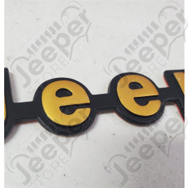 Logo emblème JEEP couleur : dorée pour Jeep Cherokee XJ - 55018682