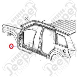 Joint de porte avant gauche Jeep Grand Cherokee WH, WK