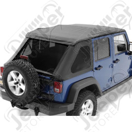 Bache complète "Trektop NX" - Couleur : Black - Wrangler JK Unlimited (4 portes) - 56853-35