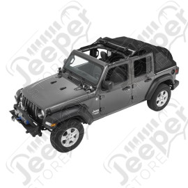 Bache Trektop - Couleur : Black Diamond - Tissu : Vinyl - Jeep Wrangler JL Unlimited (4 portes)