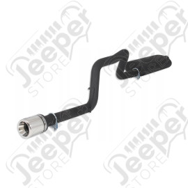Silencieux aluminisé avec tube de sortie acier inox noir et sortie inox pour moteur 4.0L et 4.7L V8 Jeep Grand Cherokee WJ / WG