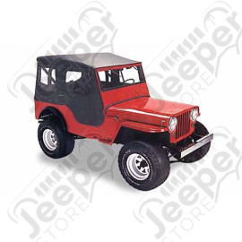 Bâche "Tigertop" - Couleur : Black Crush - Jeep Willys MB, CJ2A - 51402-01