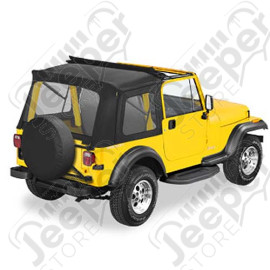 Bache complète "SUNRIDER, FLIP-TOP" , couleur Black Denim (noir) , Jeep CJ7, Wrangler YJ 