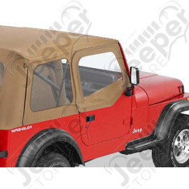 Fenêtres amovibles pour demi-porte - Couleur : Spice - Jeep Wrangler YJ - 51780-37