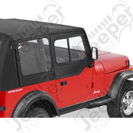 Fenêtres amovibles, avec fenêtres coulissantes pour demi-portes pour bâche soft-top d'origine, jeep Wrangler YJ