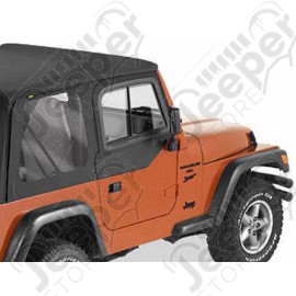 Fenêtres amovibles, avec fenêtres coulissantes pour demi-portes (pour bâche soft-top d, TJ, 