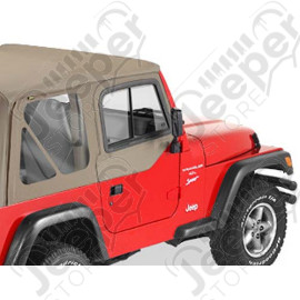 Fenêtres amovibles, avec fenêtres coulissantes pour demi-portes (pour bâche soft-top d, TJ, 