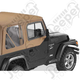 Fenêtres amovibles, avec fenêtres coulissantes pour demi-portes (pour bâche soft-top d, TJ,