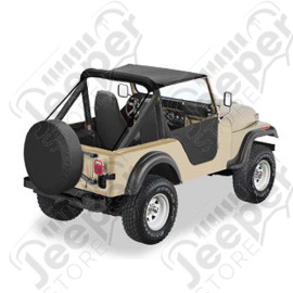Bikini "Traditional". Couleurs: Black Crush. Jeep CJ5. 