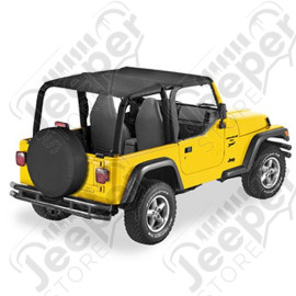 Bikini "Strapless" Version Safari - Couleur : Black Denim - Jeep Wrangler TJ - 52530-15