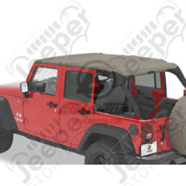 Bikini Header version Safari - Couleur : Khaki Diamond - Jeep Wrangler JK Unlimited 4 portes