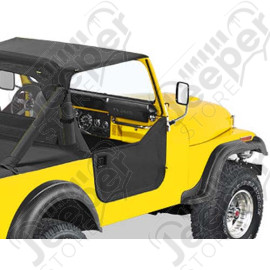Kit demi portes en toile, couleur: Black Crush, Jeep CJ7 et CJ8