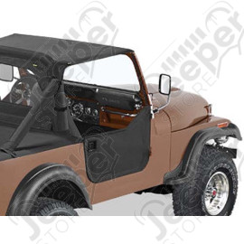 Kit demi portes en toile, couleur: Black Denim, Jeep CJ7 et CJ8