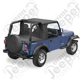 Bâche Halftop, Couleur: Black Denim, Jeep Wrangler YJ