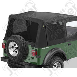 Kit de 3 fenêtres teintée arrière, couleur: black denim (noir) , Wrangler YJ 