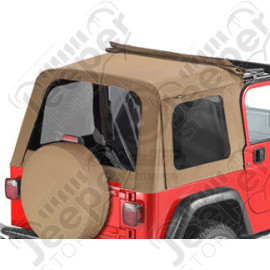 Kit de 3 fenêtres teintée arrière, couleur: spice (marron) , Wrangler TJ
