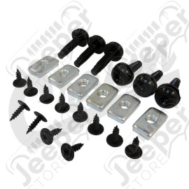 kit de visseries complète pour hardtop de Jeep Wrangler TJ (sauf TJ Unlimited)