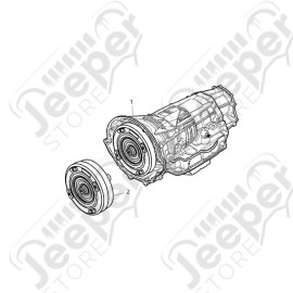 Boite automatique 545RFE (5-45RFE) avec convertisseur pour 2.8L CRD (177ch.) pour Jeep Wrangler JK - RL037134AC / 68009685 / 68037134AB / 68009685AA / 68009462AA / 68037134AA / 68037134AC