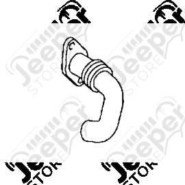 Tuyau acier pour turbo compresseur moteur 2.0L CRD (140ch.) Jeep Compass MK