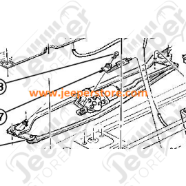 Kit de tringlerie d essuie glace complet, Jeep Cherokee XJ