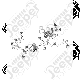 Calorstat (thermostat) 1.3L essence Jeep Renegade BV