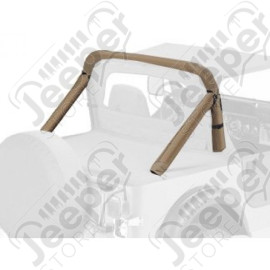Kit housses d'arceaux de sécurité, couleur: tan Jeep CJ5 et CJ7