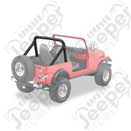 Kit housses d'arceaux de sécurité, couleur: black denim Jeep CJ5 et CJ7