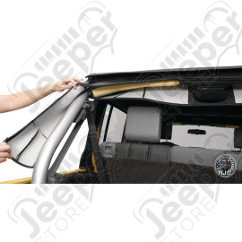 Kit housses arceaux de sécurité, couleur: noir Jeep Wrangler JK Unlimited (4 portes)